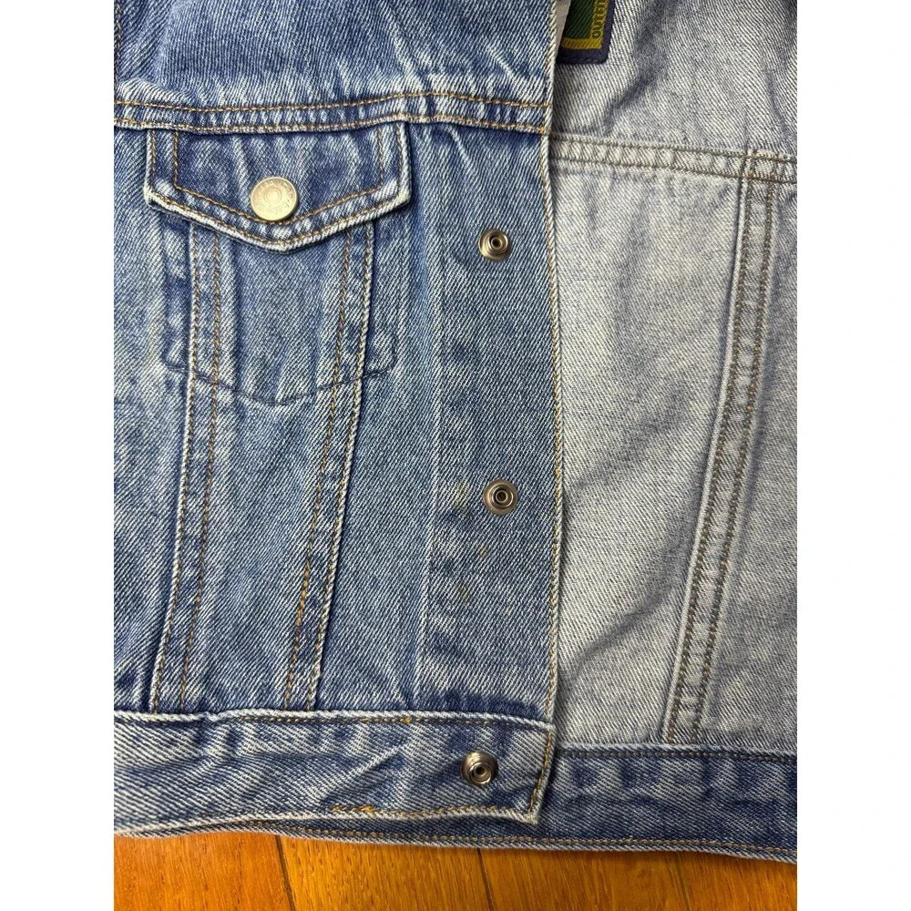 Baby Gap Vintage Denim Trucker‎ Jacket Medium Wash Blue 6-12 Months Cotton